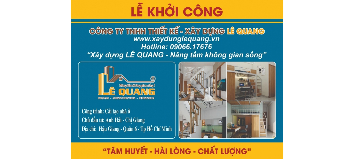 Quy trình cải tạo nhà phố | Thiết kế - Xây dựng Lê Quang