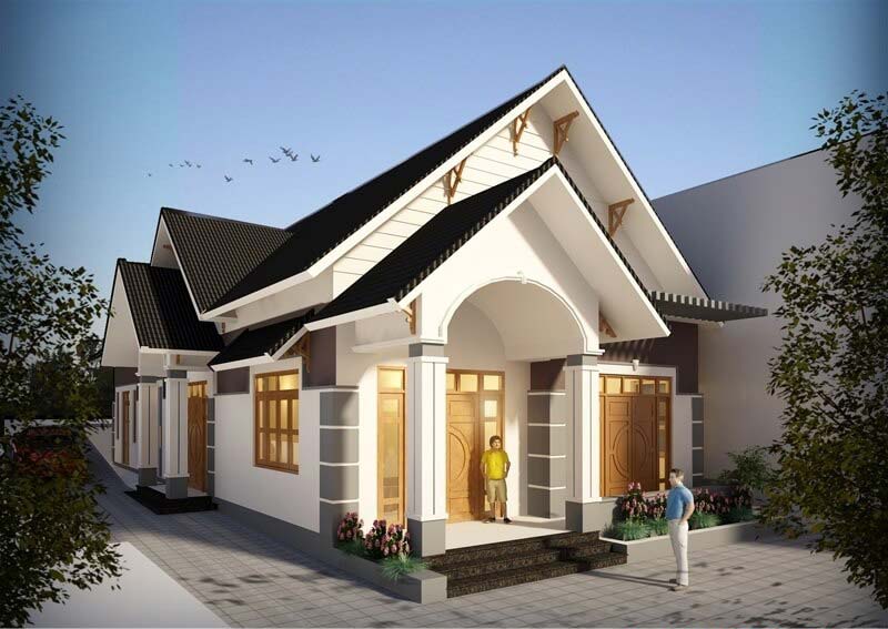 Mẫu nhà cấp 4 mái Thái đẹp nhất 2021 tiết kiệm chi phí | Xây dựng ...